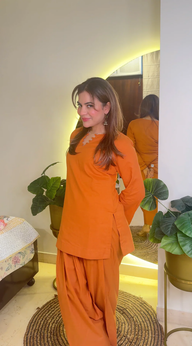 Aabha Pure Cotton Farshi Salwar Kurta Set