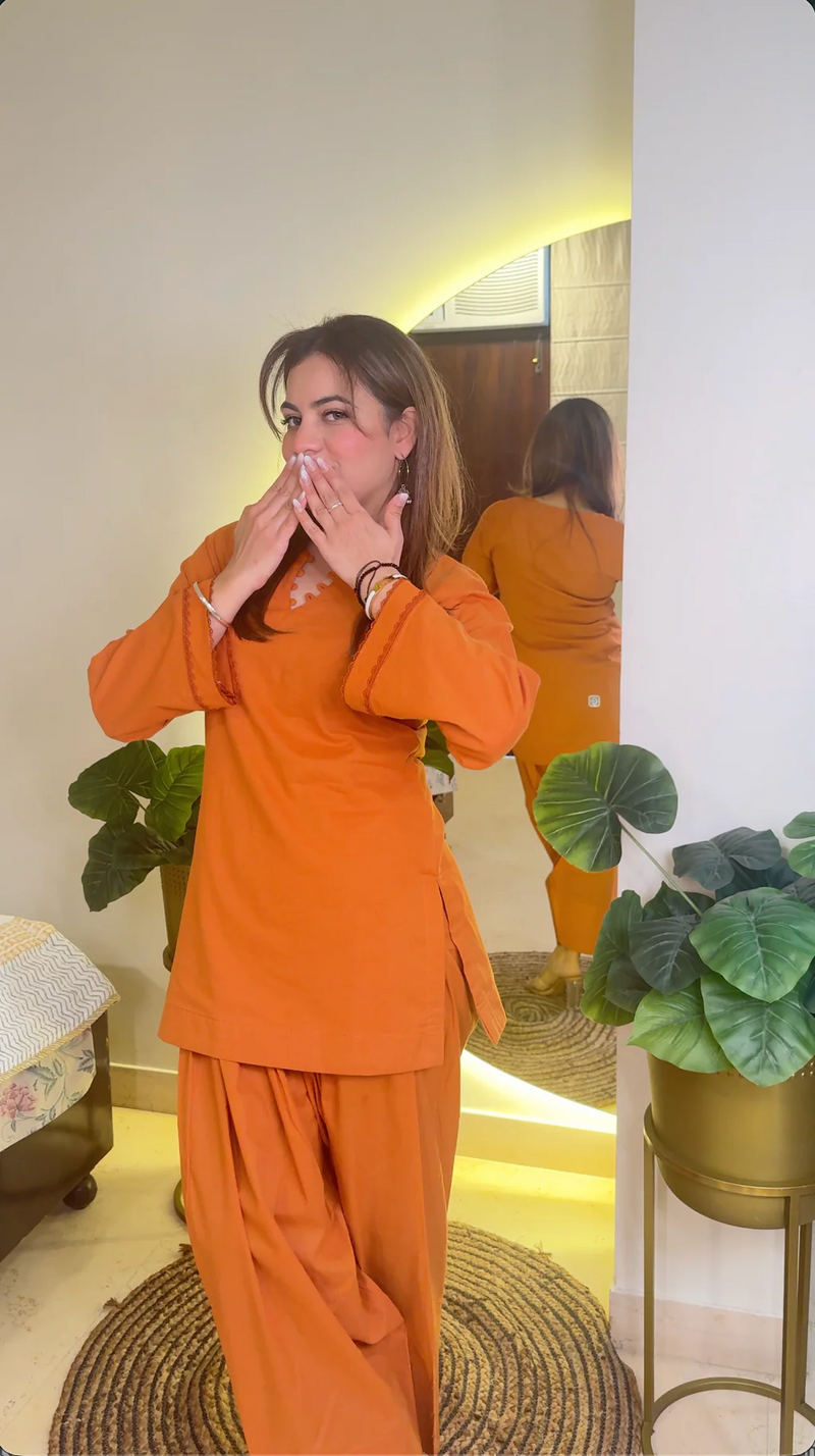 Aabha Pure Cotton Farshi Salwar Kurta Set