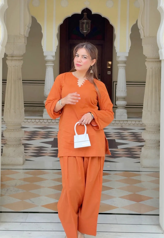 Aabha Pure Cotton Farshi Salwar Kurta Set