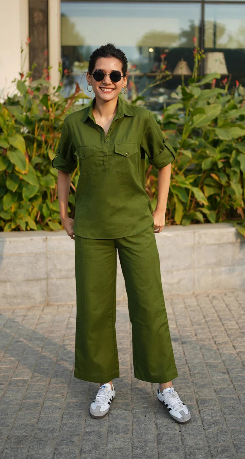 "Maira" — Premium Pure Cotton Minimalist Co-ord Set