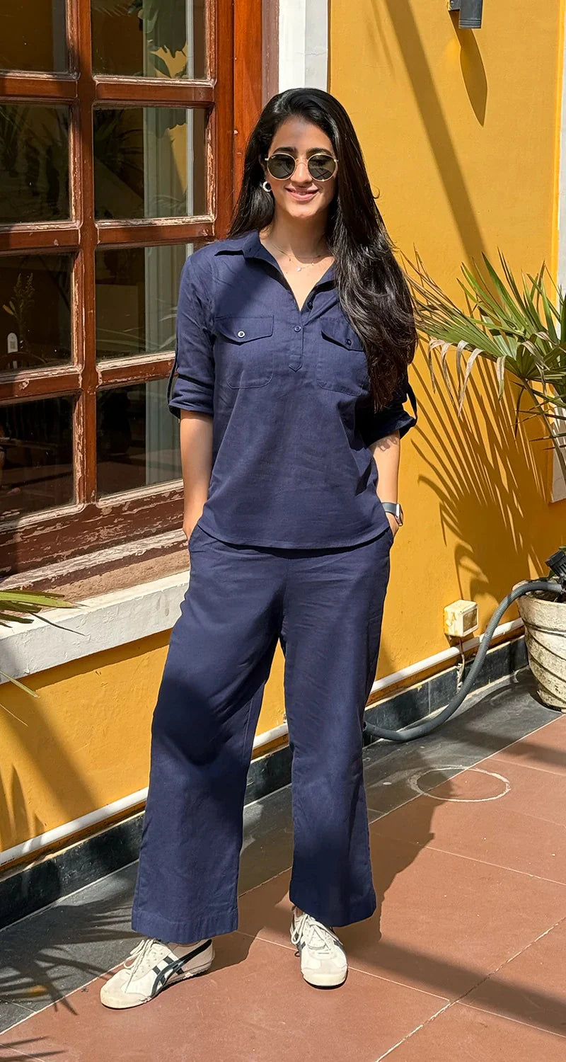 "Maira" — Premium Pure Cotton Minimalist Co-ord Set
