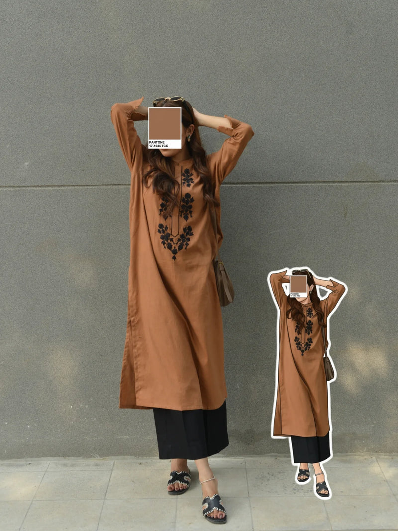 Embroidered Cotton Kurta Set for Women | Elegant Ethnic Kurta Set | S–5XL