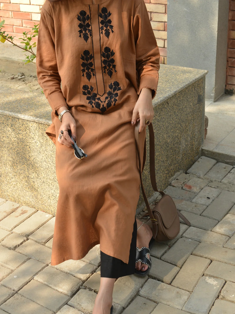 Embroidered Cotton Kurta Set for Women | Elegant Ethnic Kurta Set | S–5XL