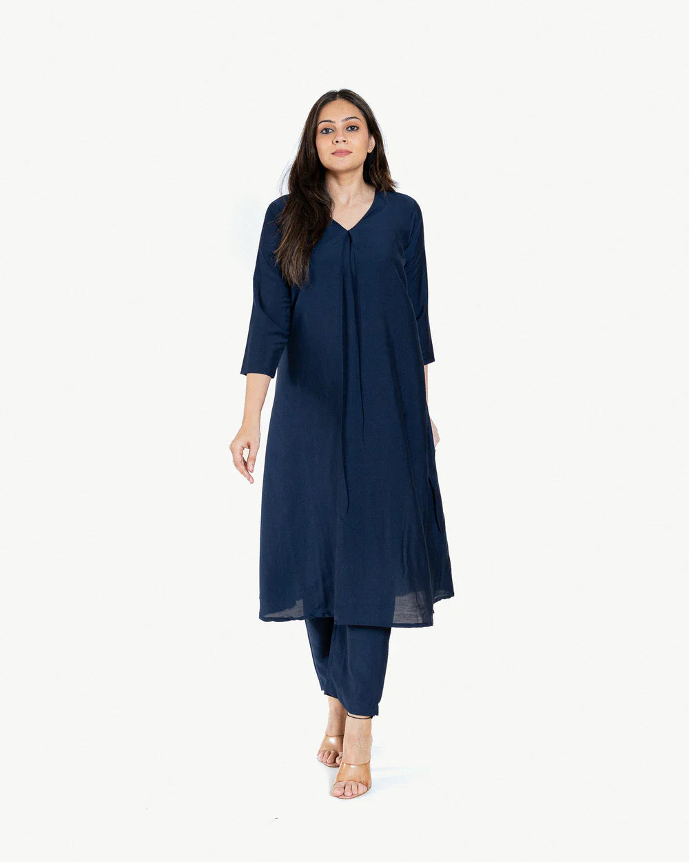 "Ethnic Muse" - Premium Cotton Two-Piece Kurta & Salwar Set