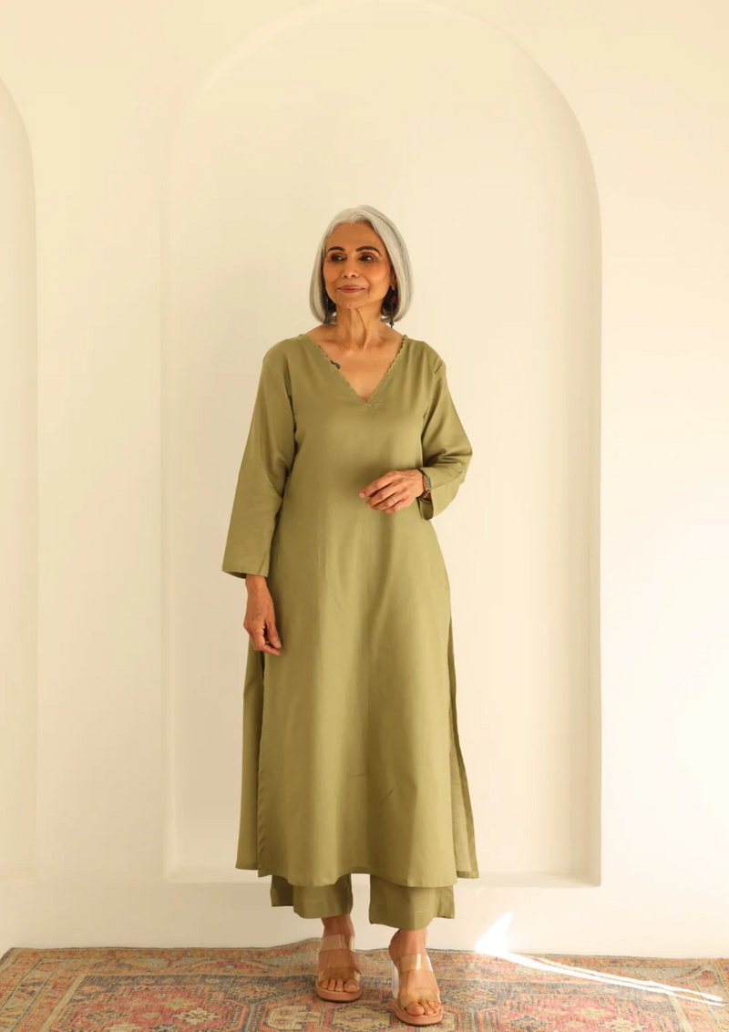 "Vritika" - Handblock Printed Premium Cotton Suit Set
